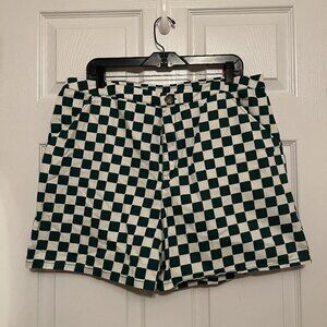 Wild Fable Women’s XL Green Checkered Shorts, Pride Collection